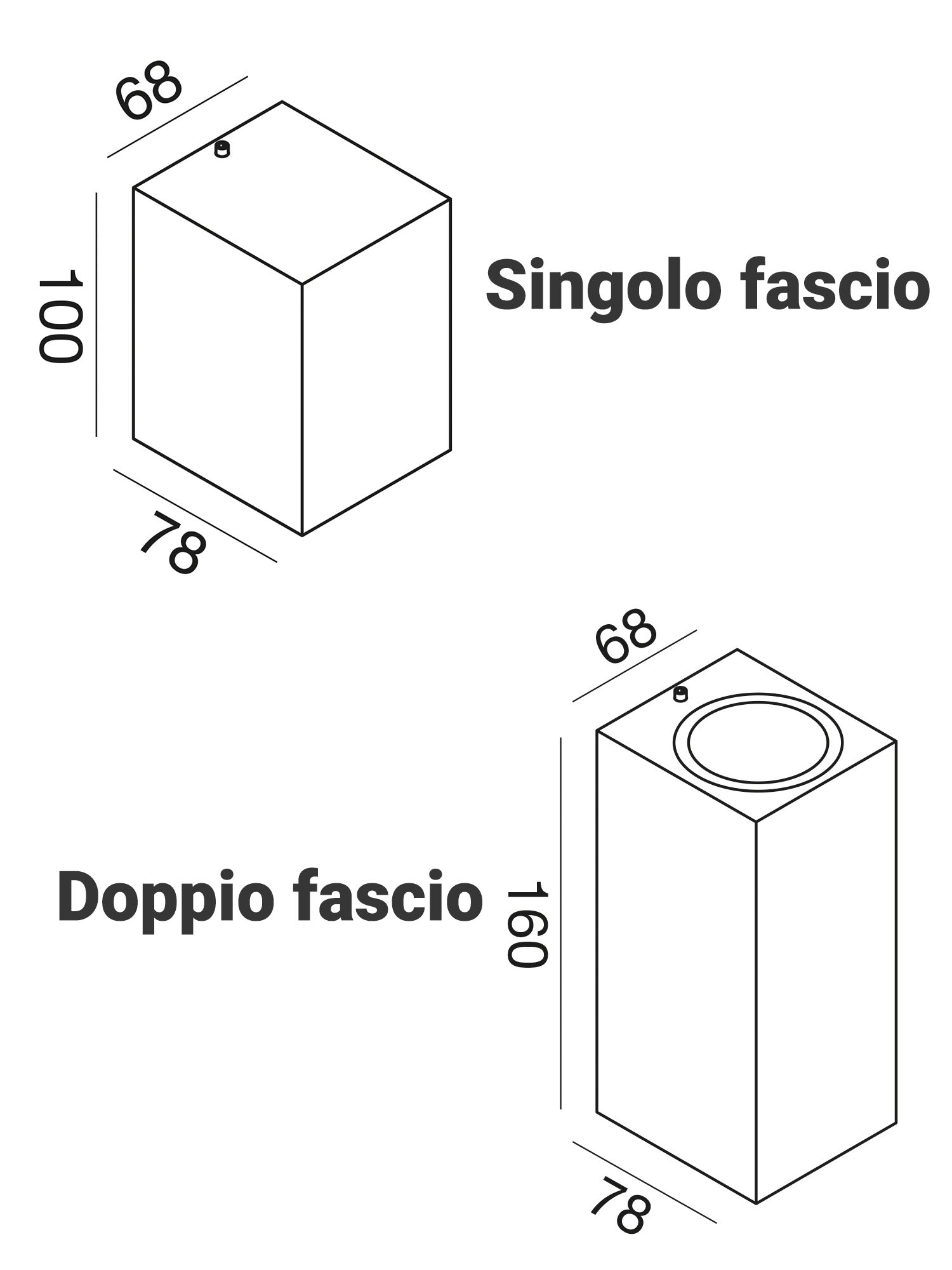 Applique GU10 Esterno Singolo / Doppio fascio di luce Shin