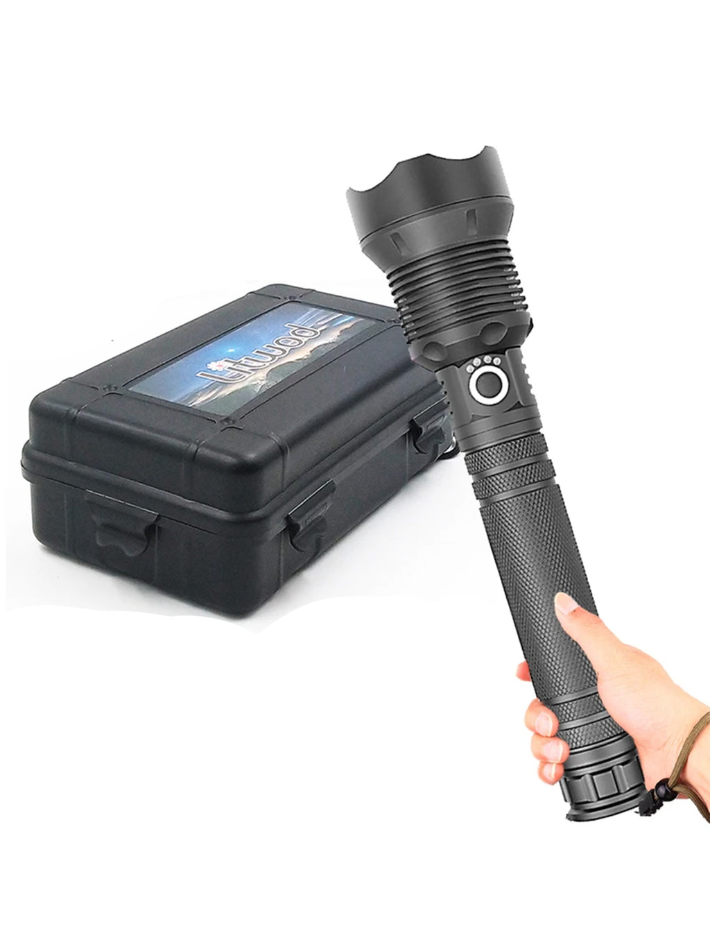 Torcia Luminosa 10000LM Zoomable Usb ricaricabile