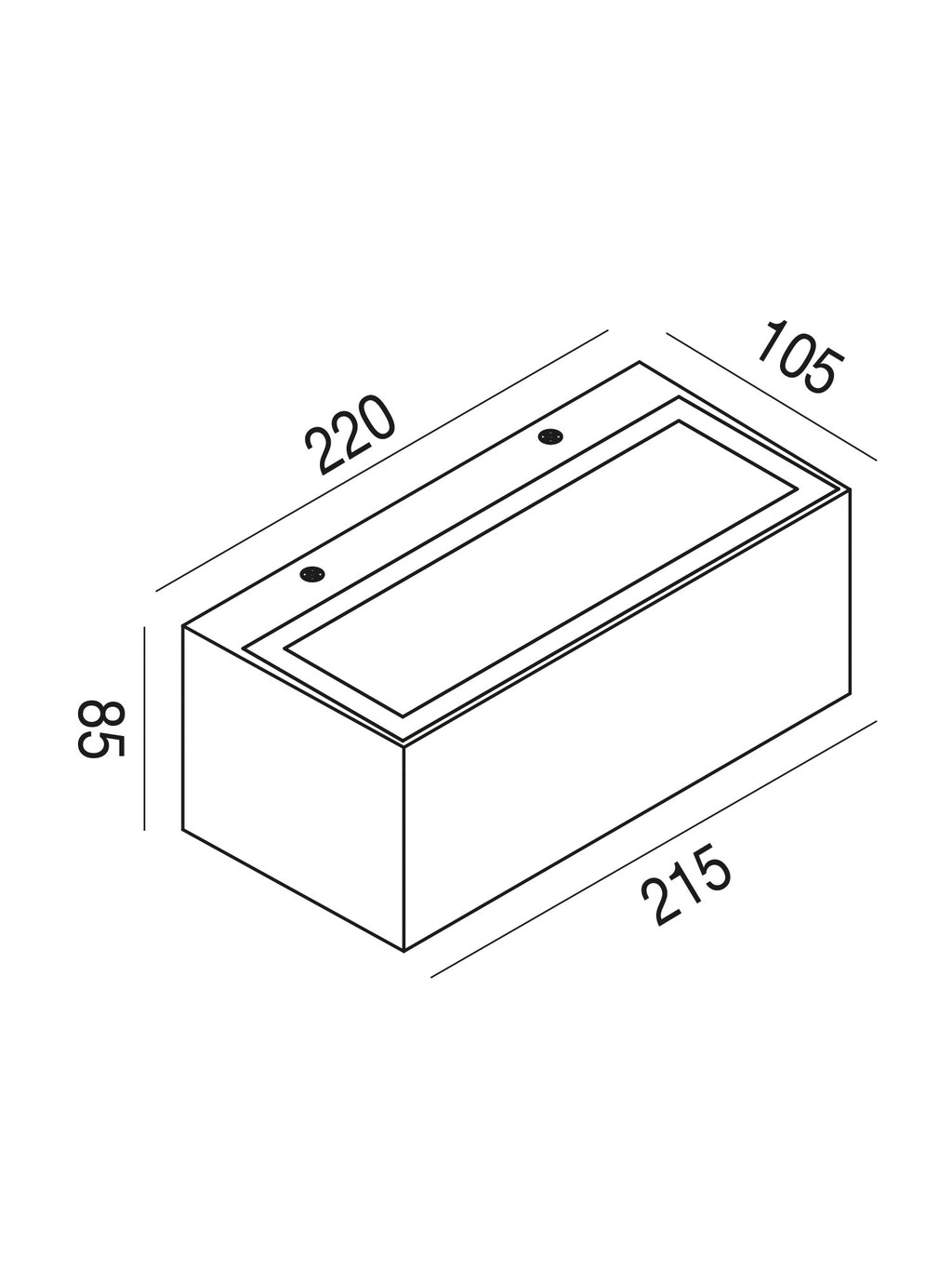 Applique LED Esterno 15W Ruhm