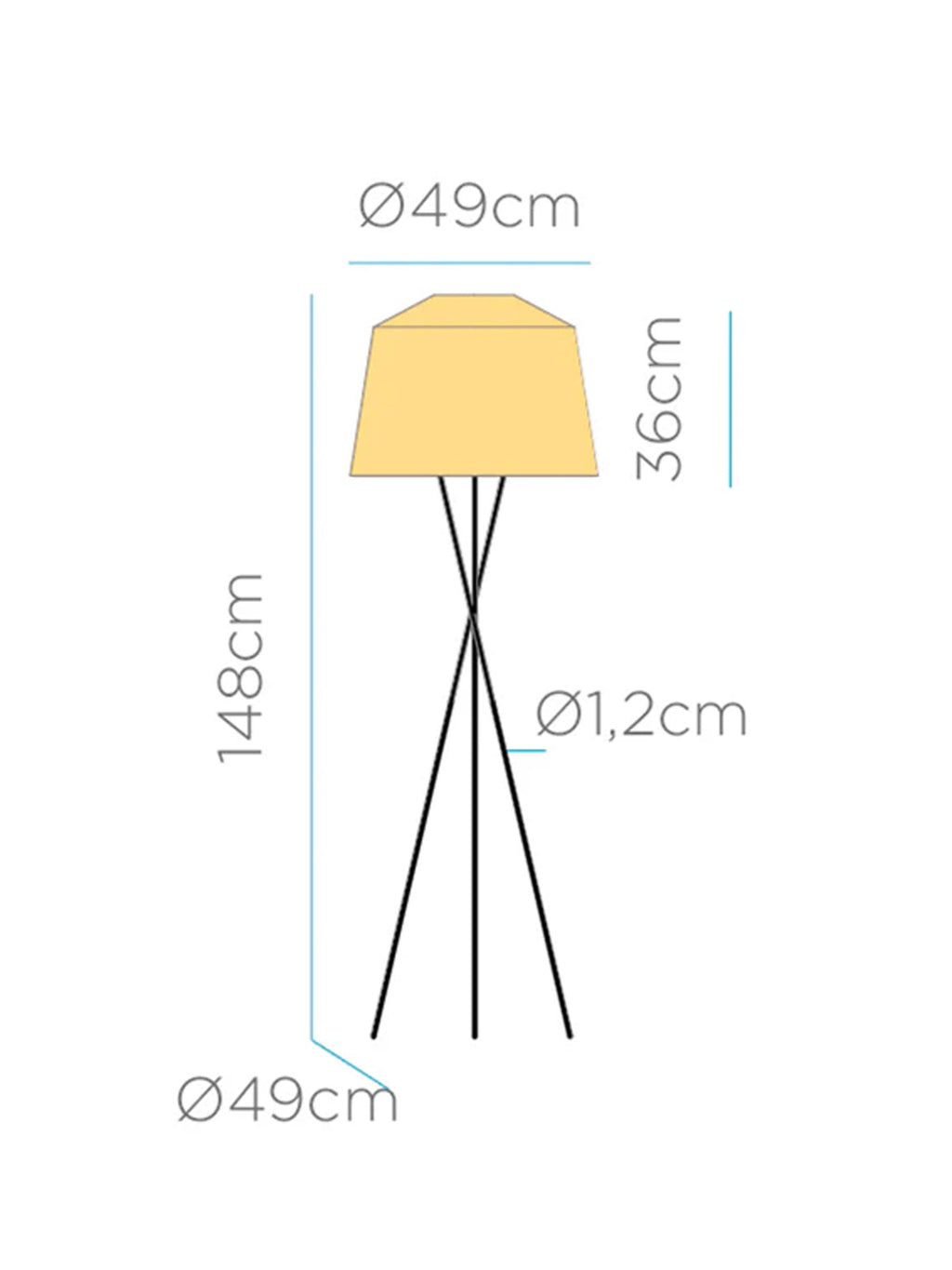 Lampada da Terra AMALFI