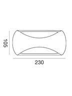 Applique LED Esterno 12W Surya