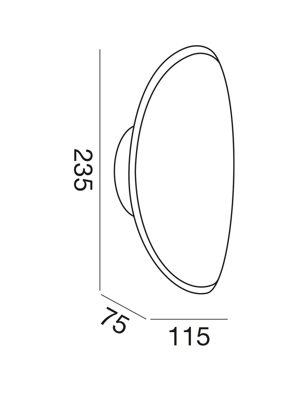 Applique LED Esterno 13W Rhea