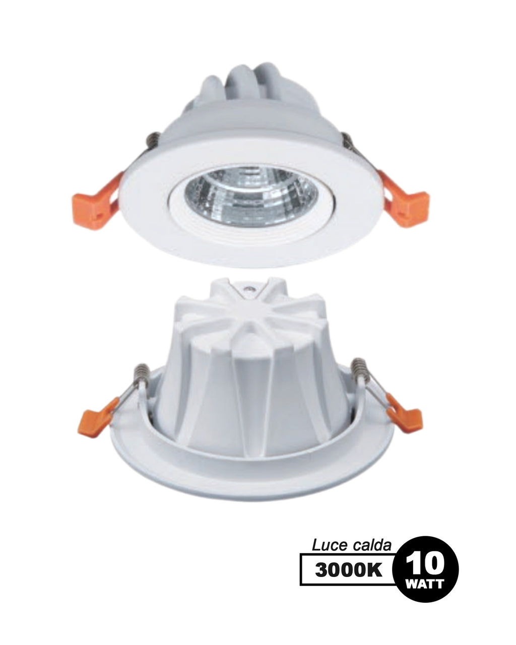 Faretto LED da incasso 10W TH02B10C
