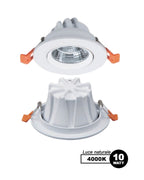 Faretto LED da incasso 10W TH02B10C dettaglio