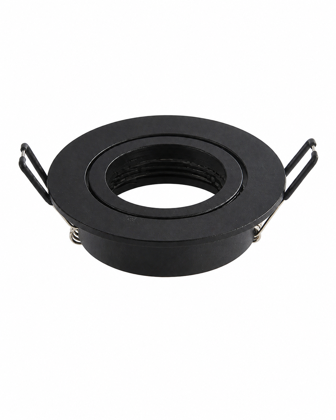 Ghiera rotonda da incasso per GU10 nero