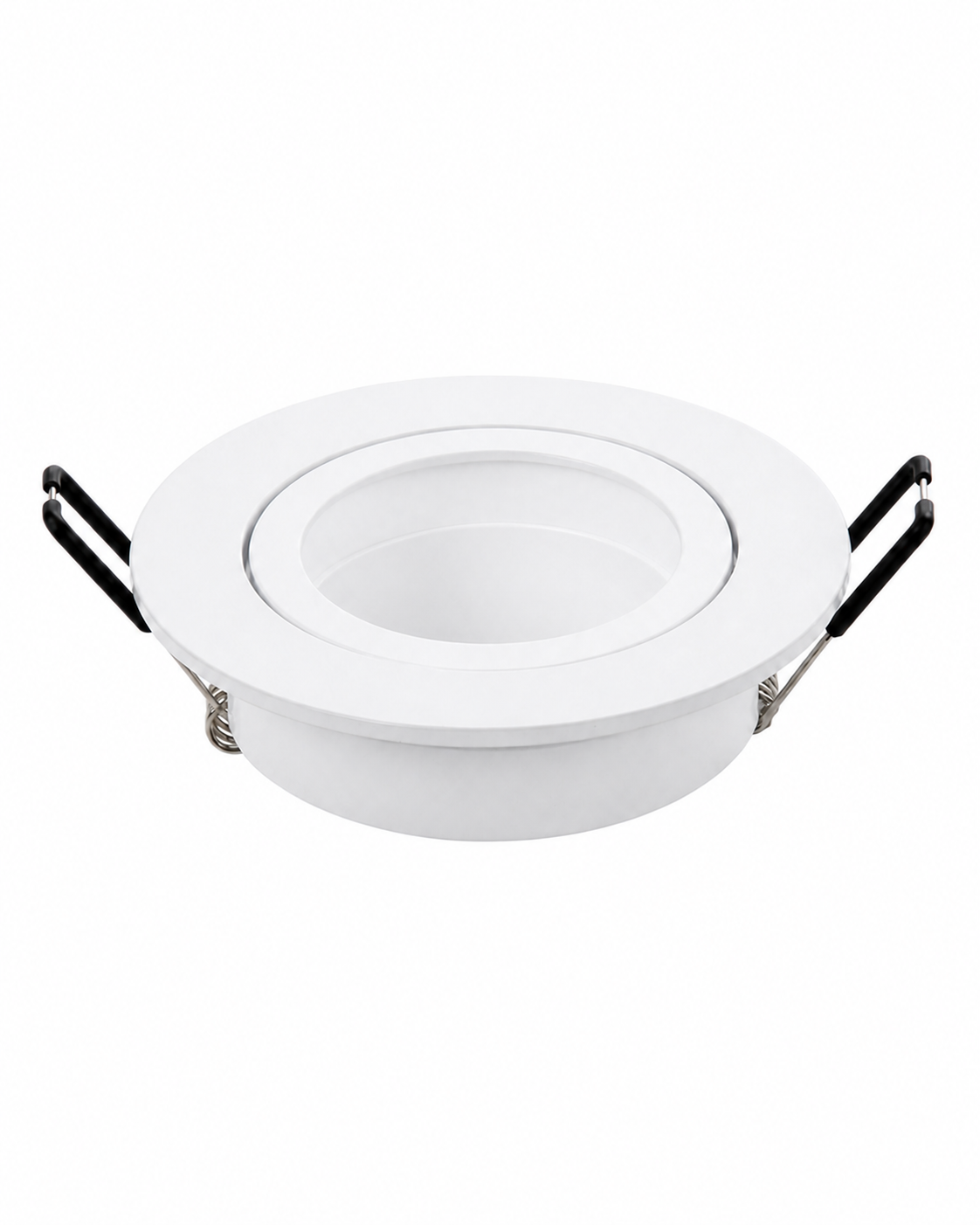 Ghiera rotonda da incasso per GU10 bianco