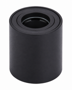 Portafaretto cilindrico da soffitto per GU10 nero