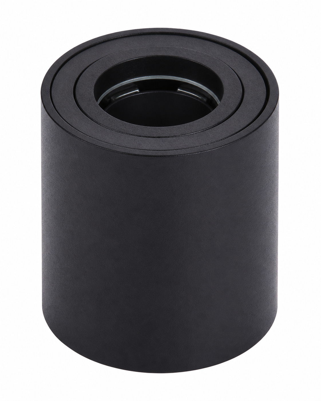 Portafaretto cilindrico da soffitto per GU10 nero
