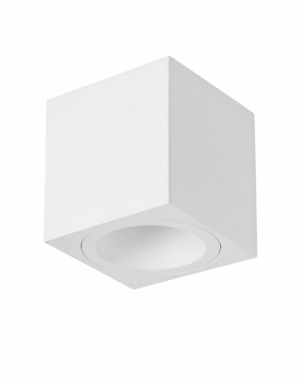 Portafaretto cubico da soffitto per GU10 bianco