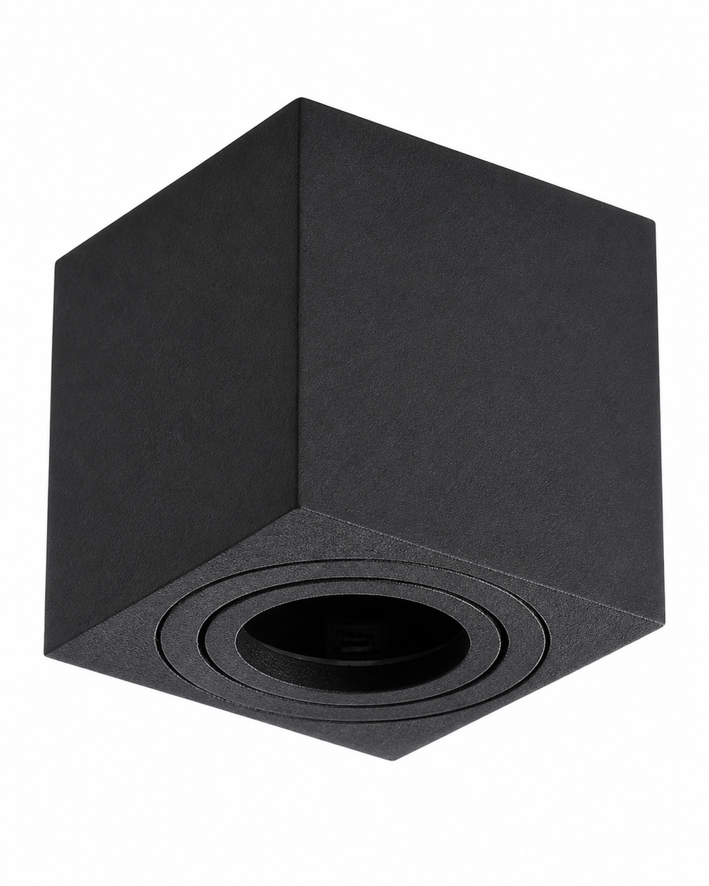 Portafaretto cubico da soffitto per GU10 nero