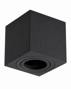 Portafaretto cubico da soffitto per GU10 nero
