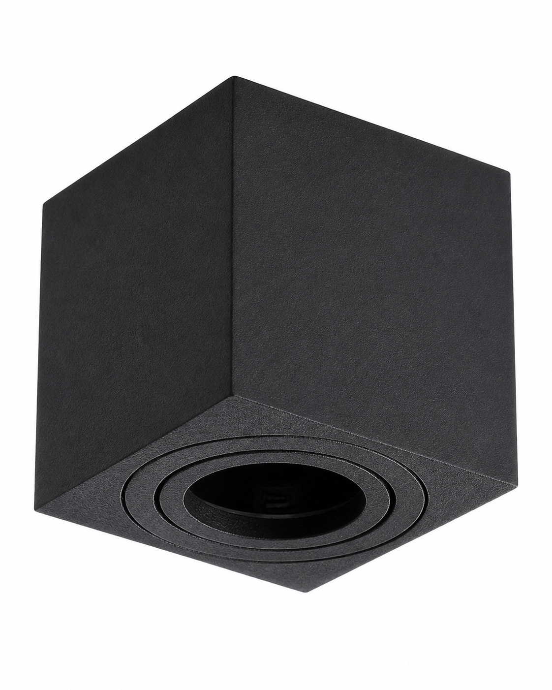 Portafaretto cubico da soffitto per GU10 nero