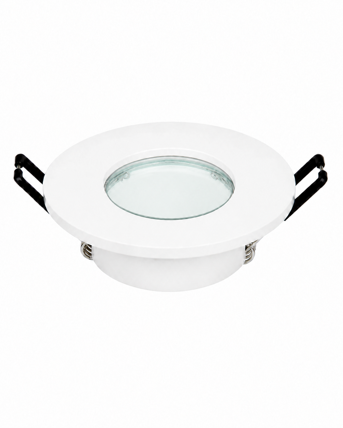 Ghiera rotonda da incasso IP44 per GU10 bianco