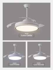 Ventilatore da Soffitto a Luce LED con Pale Pieghevoli 8950