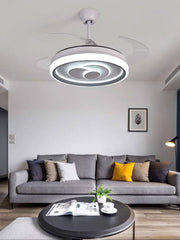 Ventilatore da Soffitto a Luce LED con Pale Pieghevoli 8003