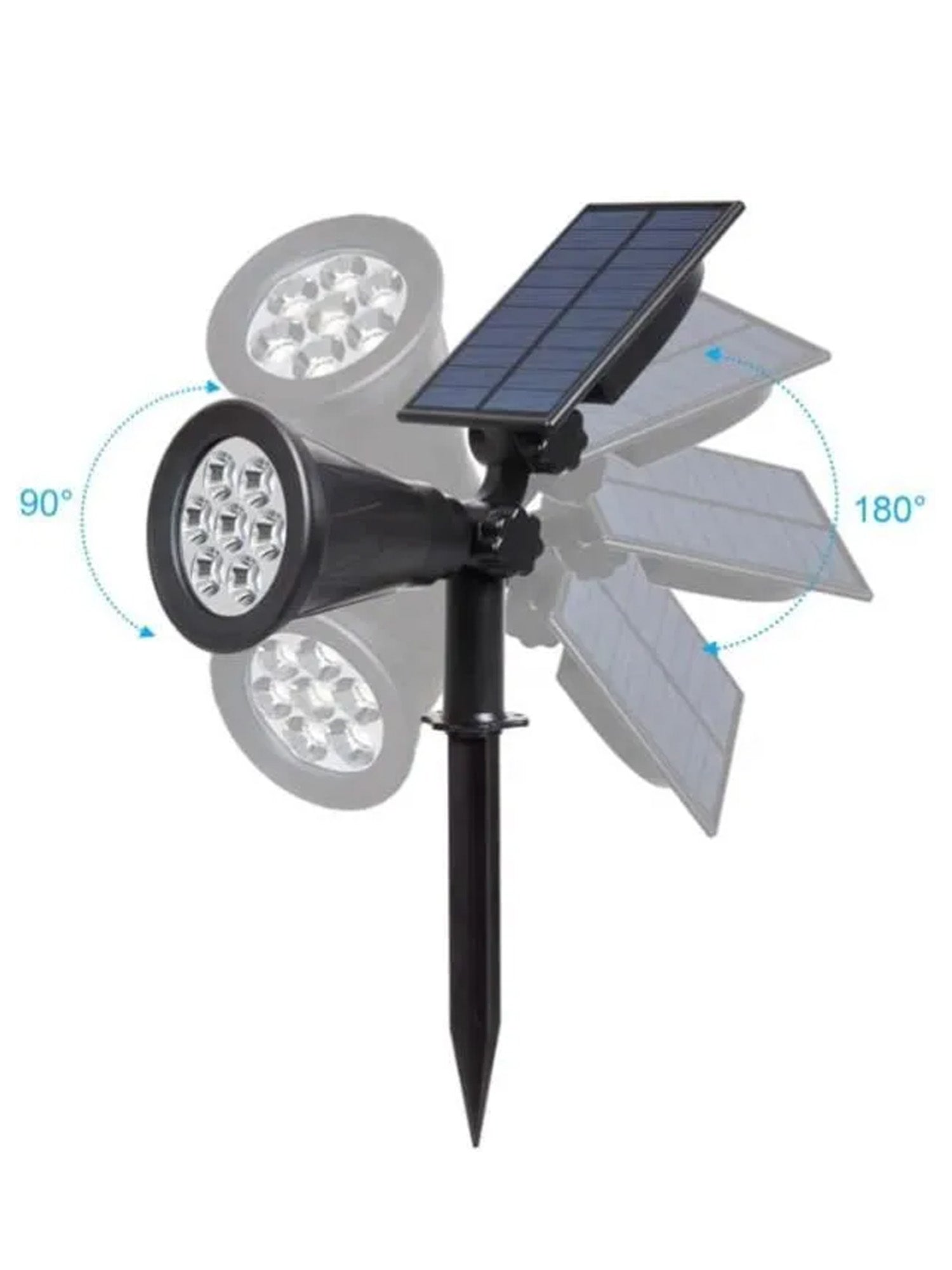 Faro Solare 7LED con Picchetto