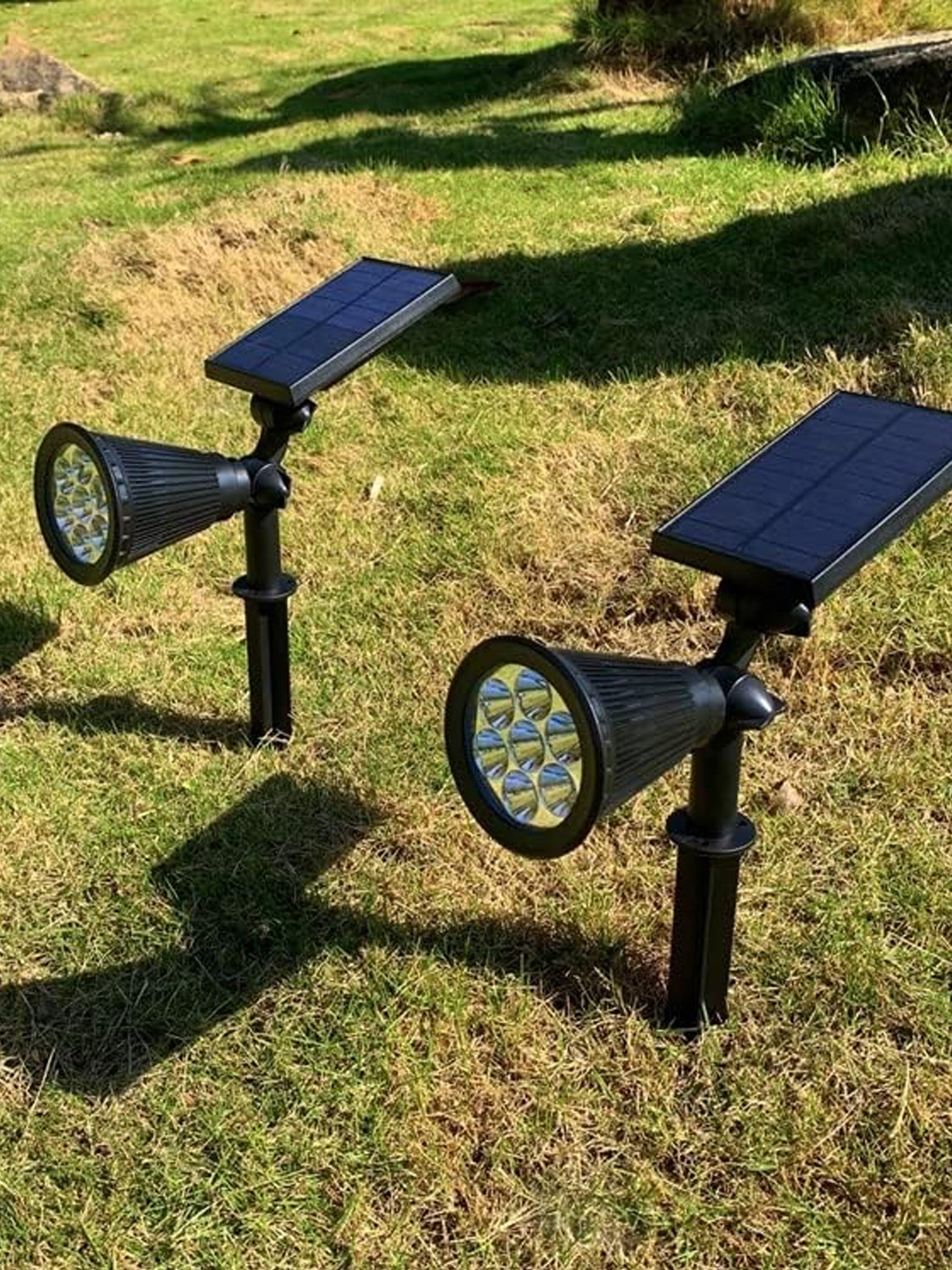 Faro Solare 7LED con Picchetto