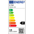 Plafoniera LED Chip Samsung Quadrata 18W 100LM/W Colore Nero 250mm 4000K IP44