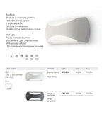 Applique LED Esterno 12W Surya