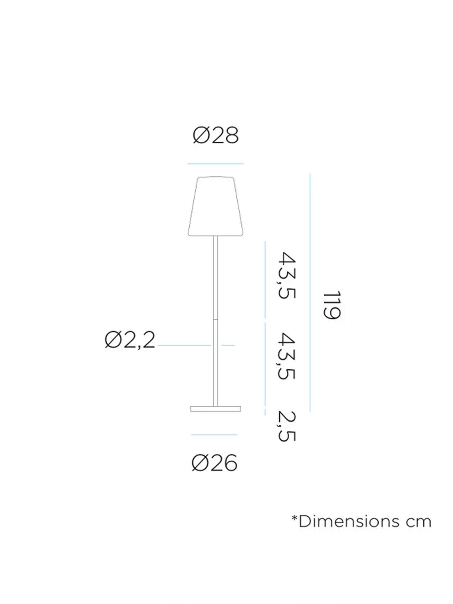 Lampada da Terra da Esterno Lola Slim