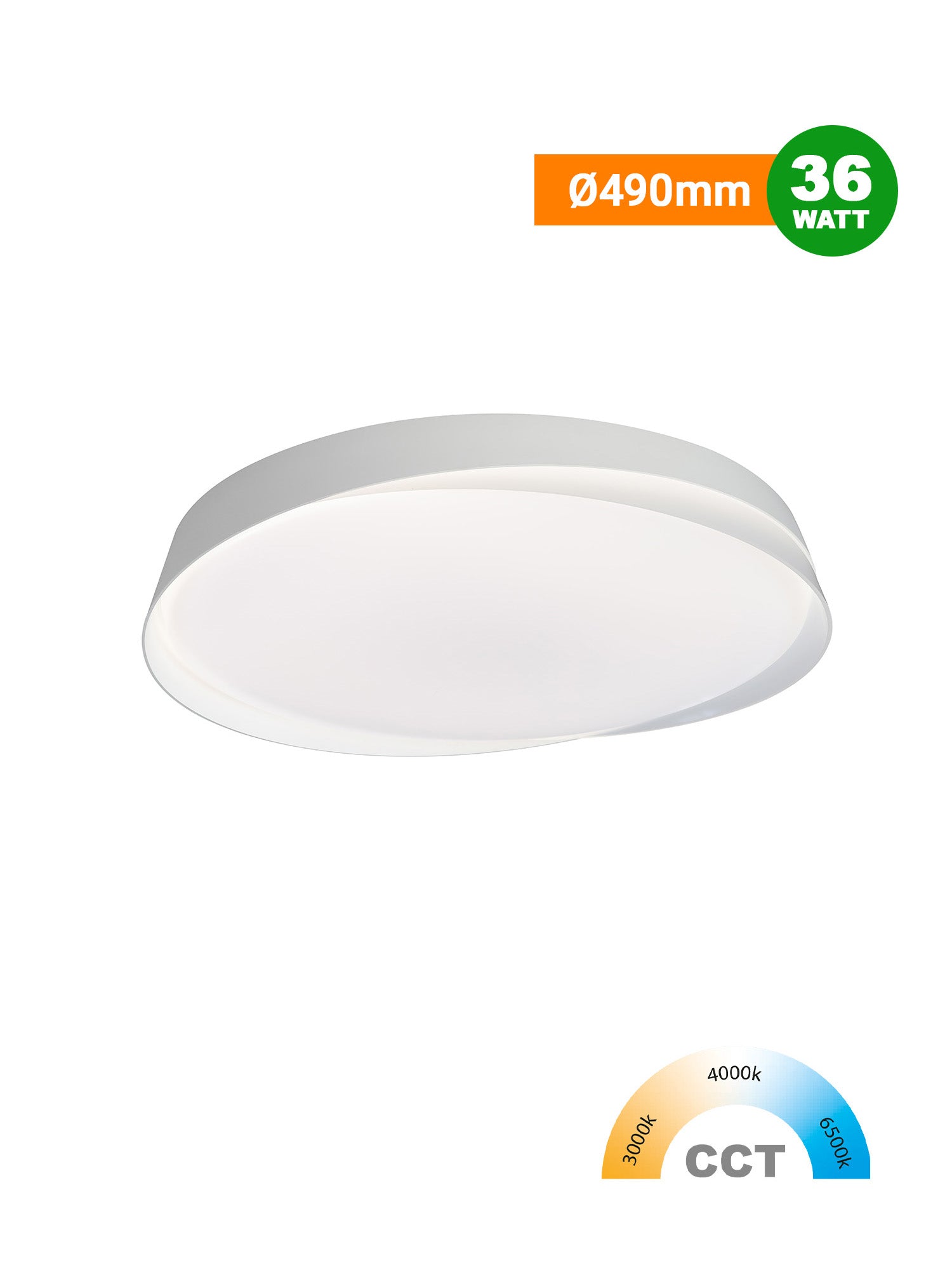 DOME LIGHT Plafoniera 3in1 24W/36W sku 53137