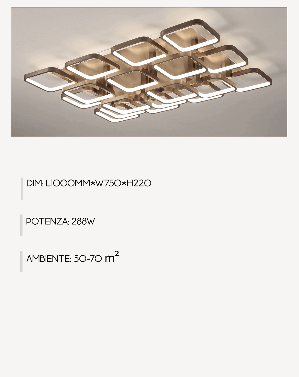 GIULIA 8153-10 Bianco Lampadario LED a Soffitto Smart