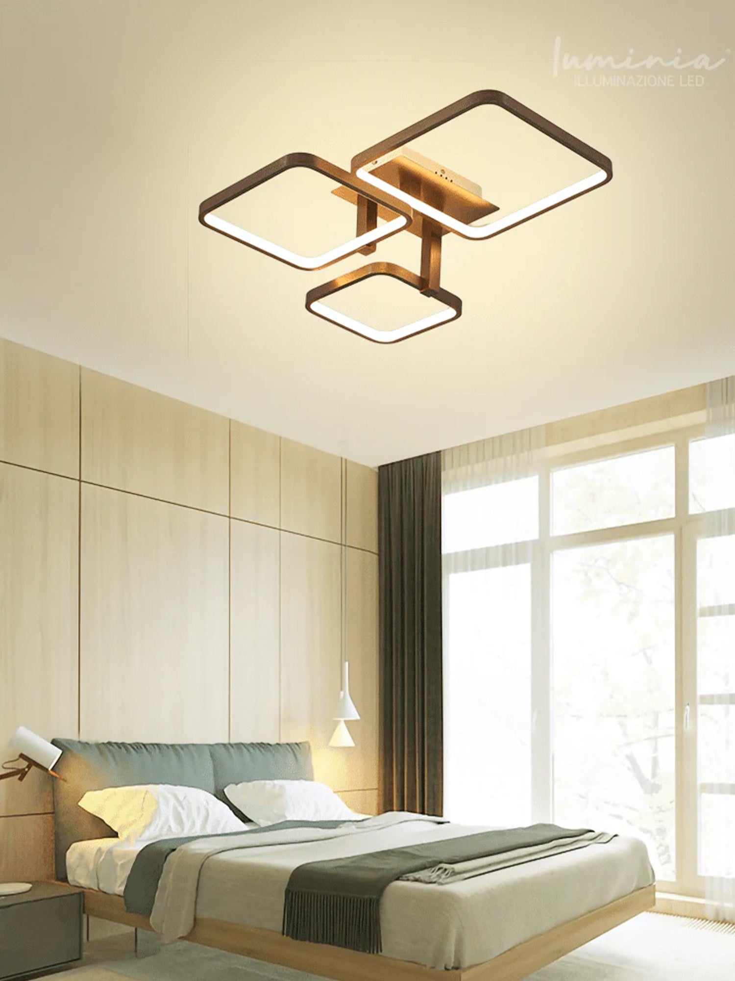 GIULIA 8153-3 Bronzo Lampadario LED a Soffitto Immagine principale del prodotto