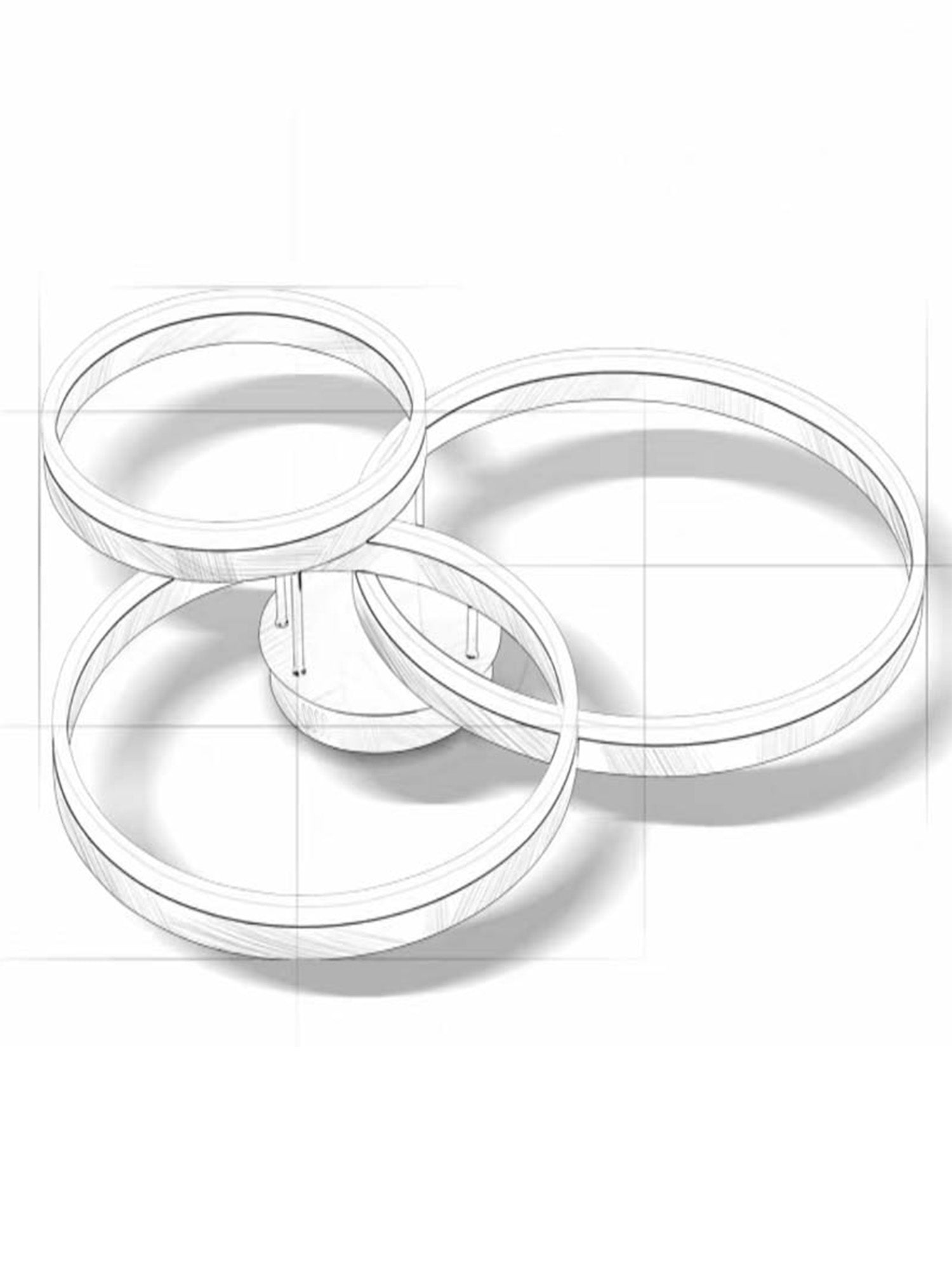 GIULIA PIANETA 9073-3 80W Lampadario LED a Soffitto SMART