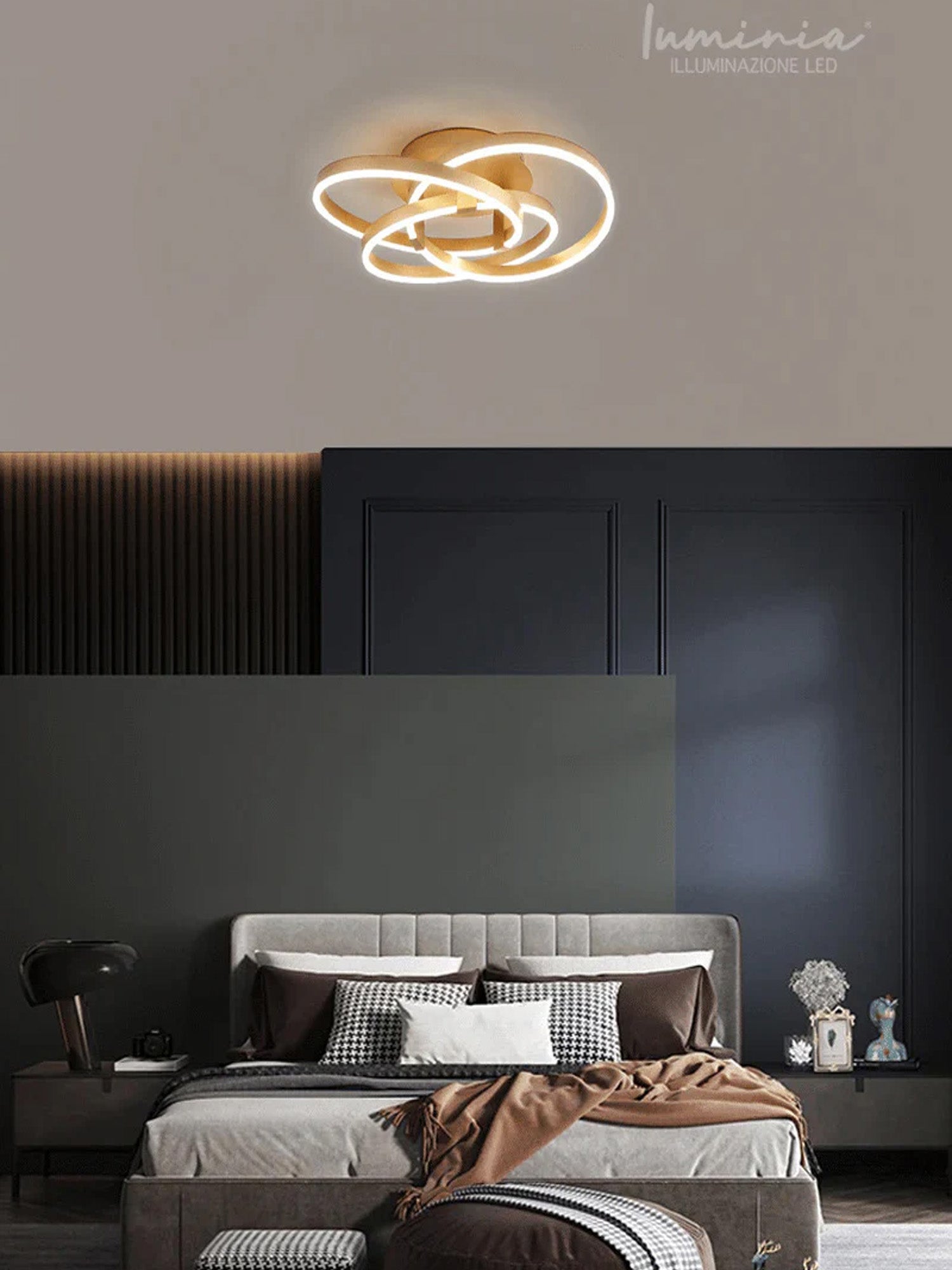 GIULIA ROSA 9178-3 Lampadario LED a Soffitto SMART Immagine principale del prodotto