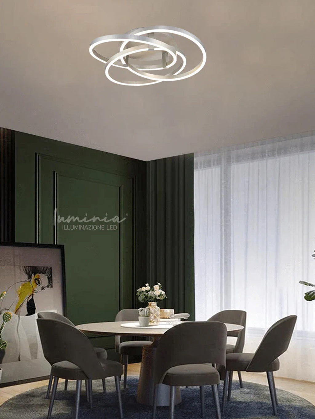 GIULIA ROSA 9178-3 Lampadario LED a Soffitto SMART