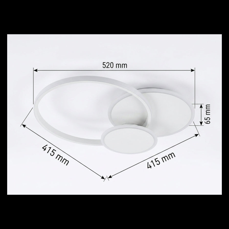 Elisa CERCHIO 3 34w Lampadario LED a Soffitto