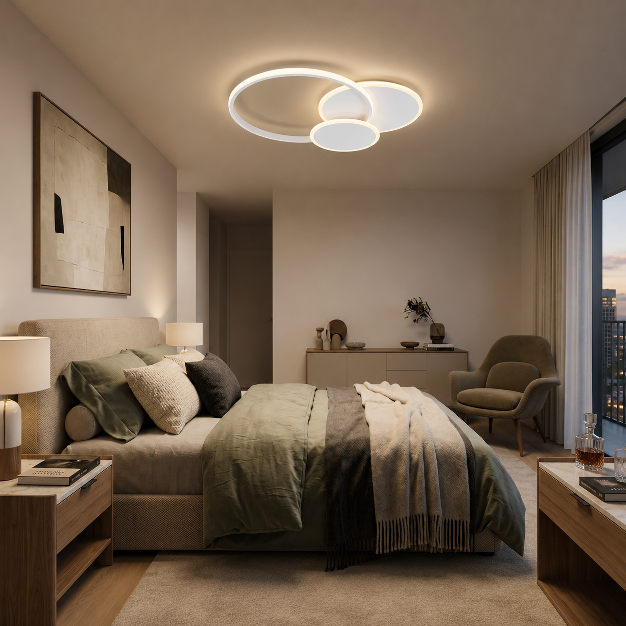 Elisa CERCHIO 3 34w Lampadario LED a Soffitto