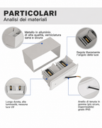 Applique LED esterno 24W CCT fascio regolabile IP65