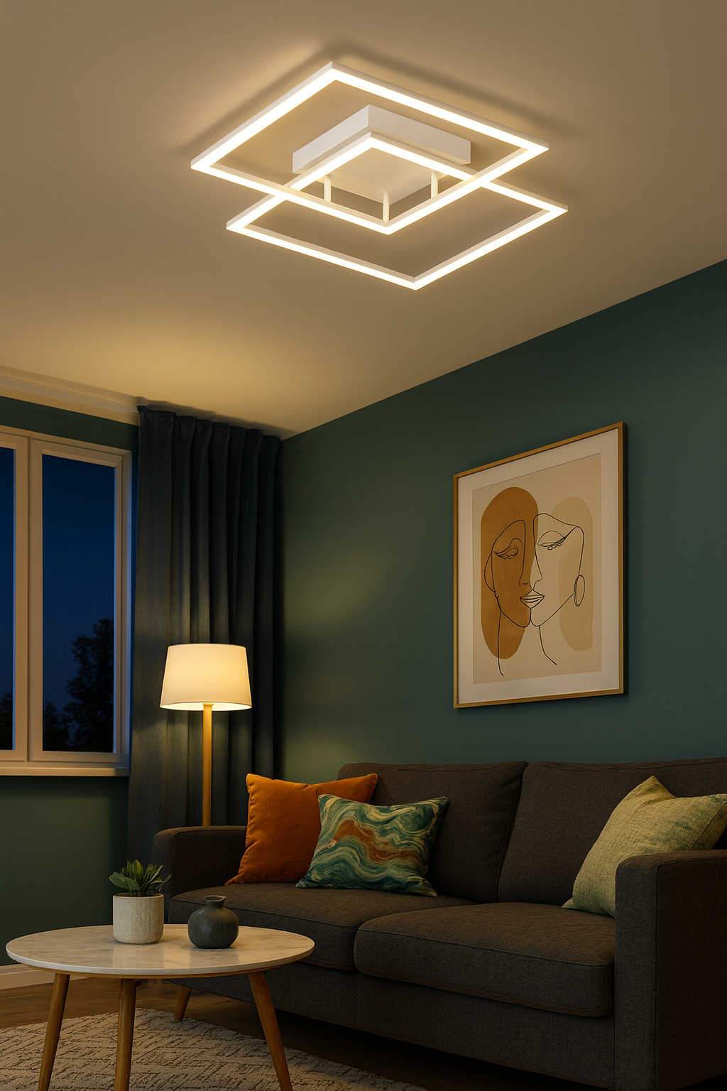 Elisa Luce M 40w Lampadario LED a Soffitto Immagine secondaria del prodotto
