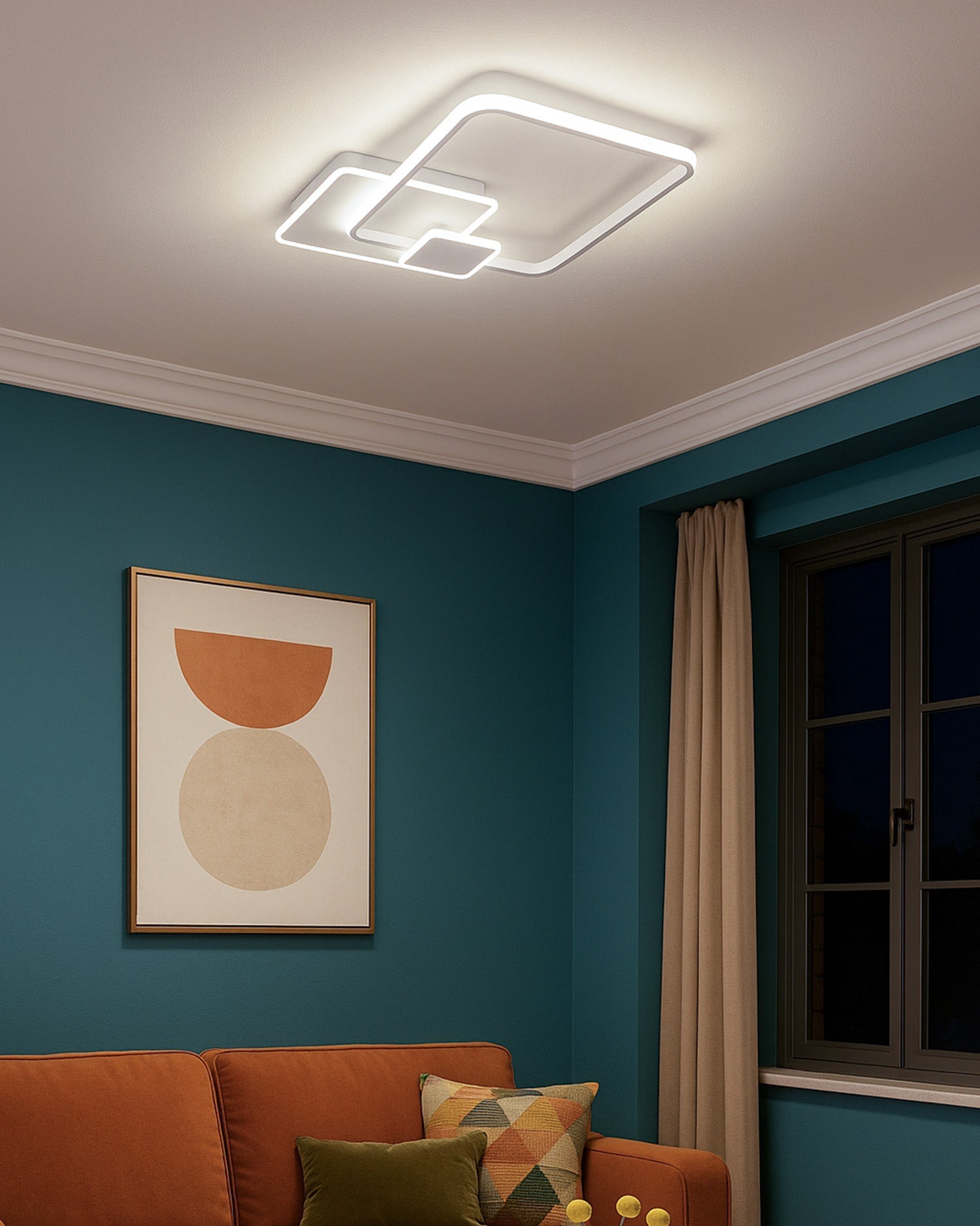 Elisa QUADRO 3 42w Lampadario LED a Soffitto Immagine principale del prodotto