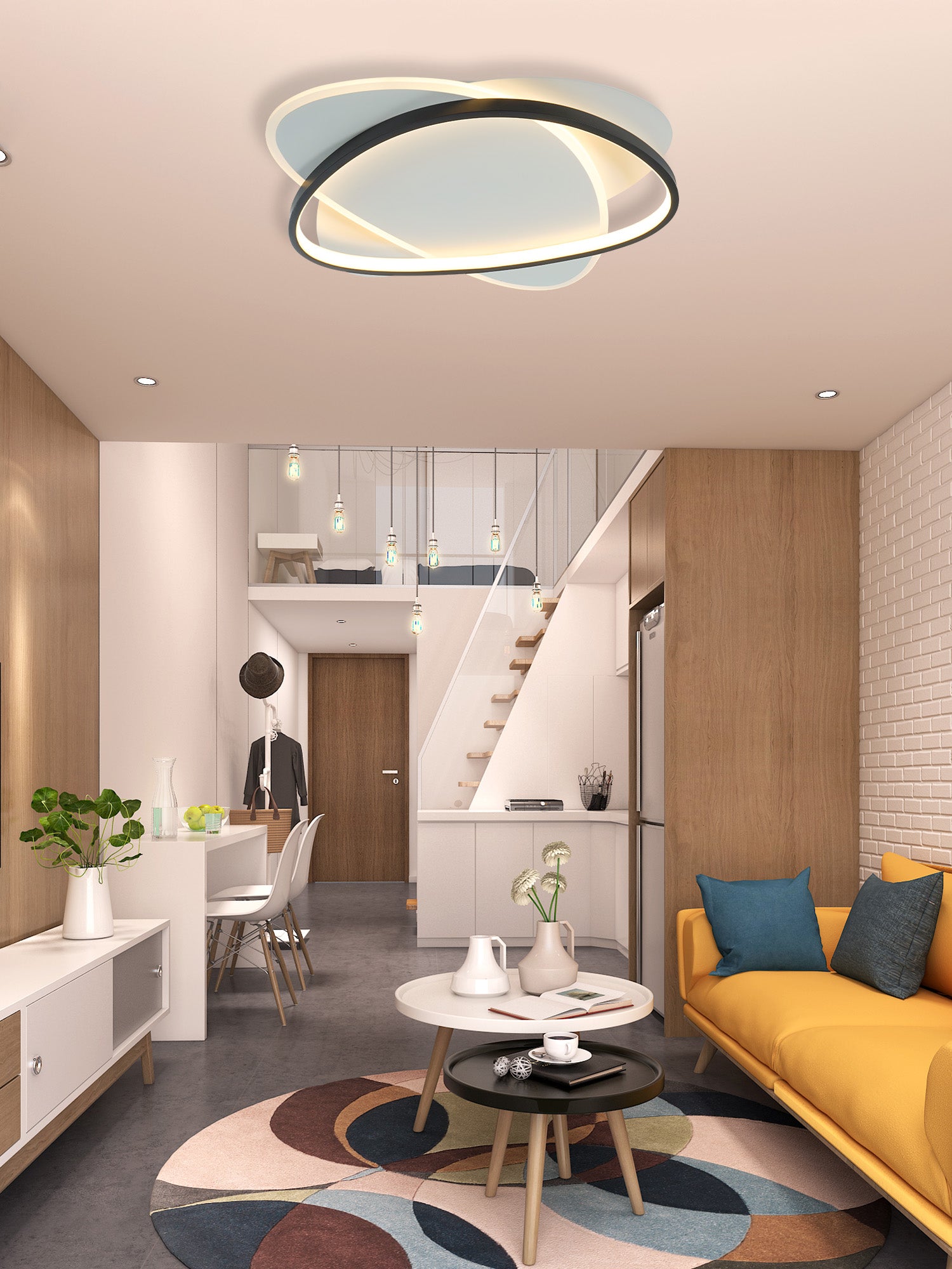 Elisa Sasso 34W Luce Naturale 4000K Lampadario LED a Soffitto Immagine principale del prodotto