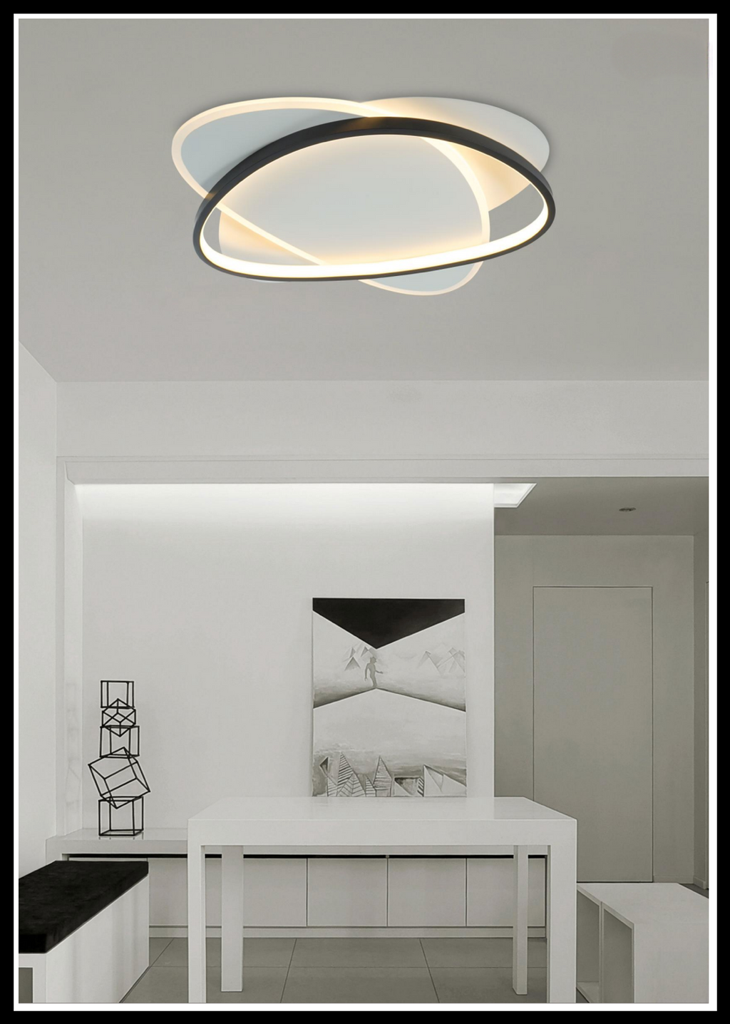 Elisa Sasso 34W Luce Naturale 4000K Lampadario LED a Soffitto
