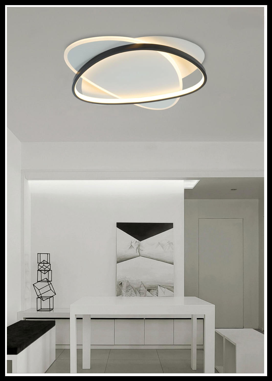 Elisa Sasso 34W Luce Naturale 4000K Lampadario LED a Soffitto