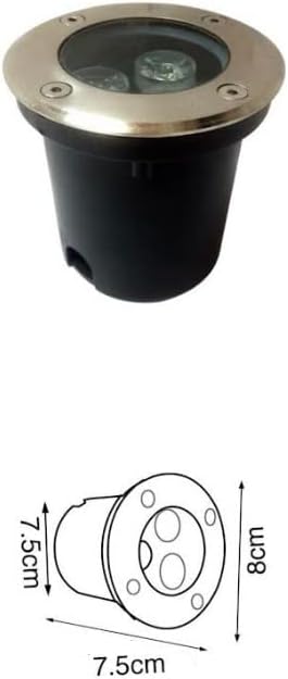 Faretto a led segnapasso calpestabile 3W IP65 Int. 75mm Est. 80mm