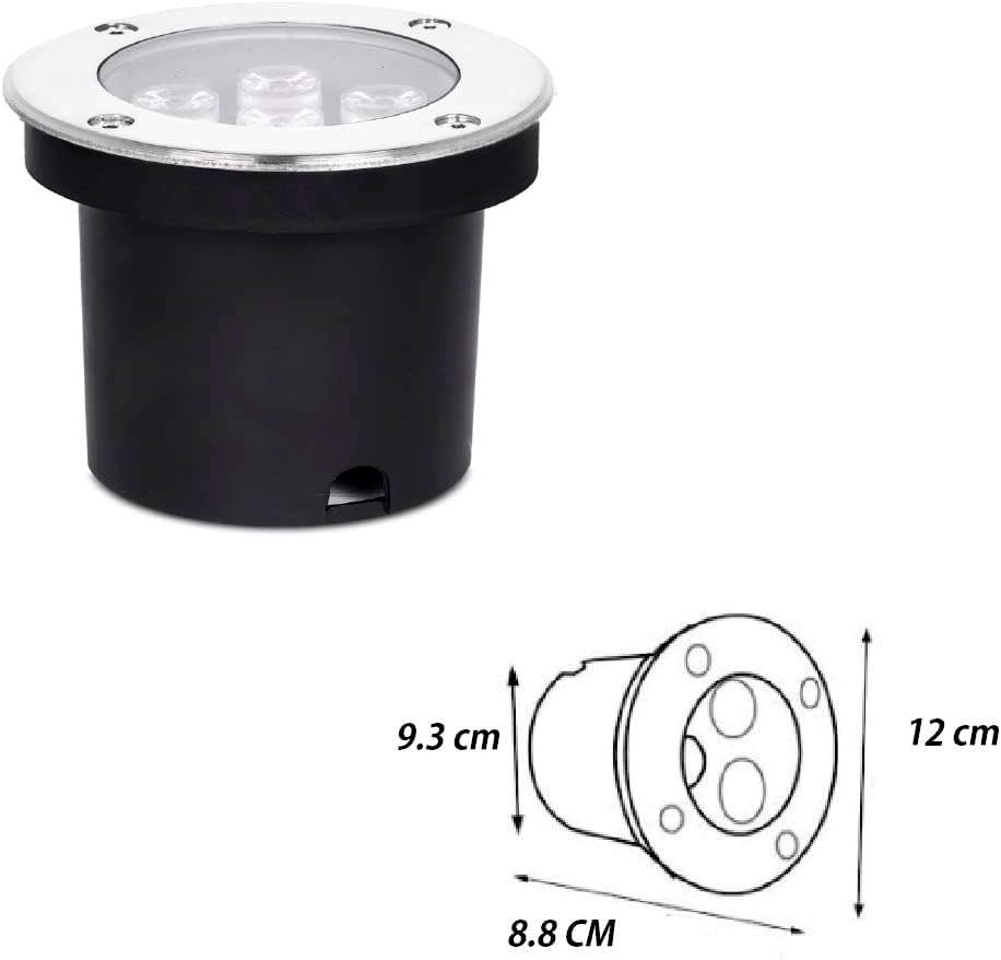 Faretto a led segnapasso calpestabile 7W IP65 Int. 110mm Est. 120mm