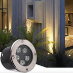 Faretto a led segnapasso calpestabile 5W IP65 Int. 90mm Est. 100mm