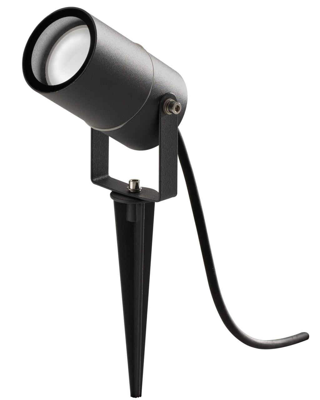 Proiettore da giardino GU10 max 7W con picchetto IP65 antracite/marrone H32cm Antracite
