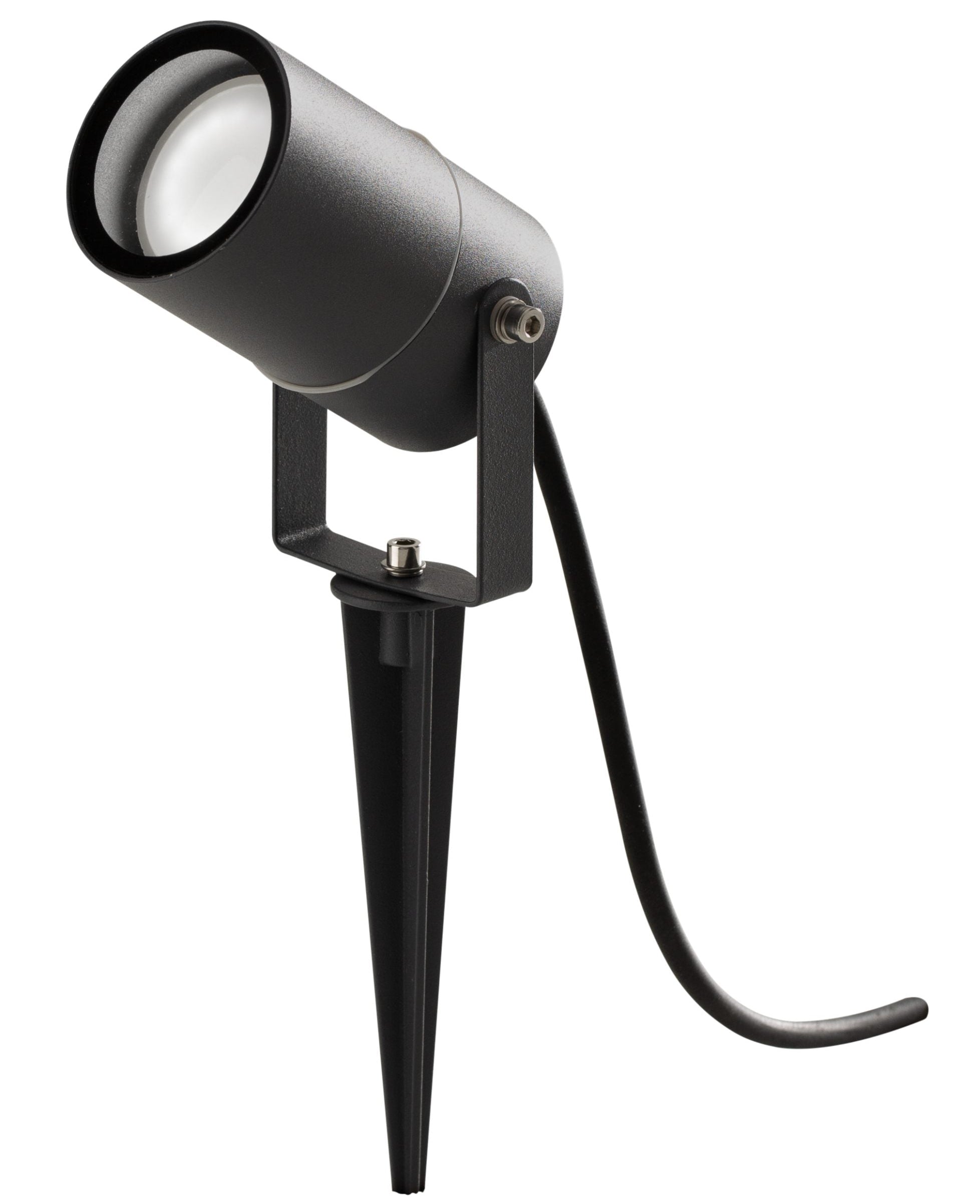Proiettore da giardino GU10 max 7W con picchetto IP65 antracite/marrone H32cm Antracite