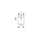 Lampioncino esterno E27 max 18W IP44 antracite/marrone H30cm