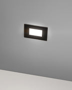 Segnapasso LED da incasso 4,5W CCT IP66 bianco/nero Nero