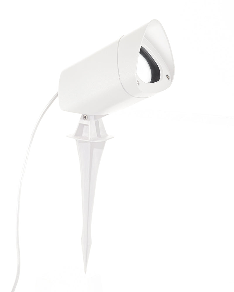 Proiettore da giardino GU10 max 11W con picchetto IP65 bianco/grigio/antracite H37cm Bianco Immagine principale del prodotto