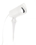 Proiettore da giardino GU10 max 11W con picchetto IP65 bianco/grigio/antracite H37cm Bianco