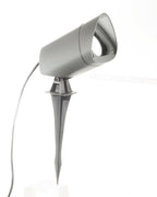 Proiettore da giardino GU10 max 11W con picchetto IP65 bianco/grigio/antracite H37cm Grigio