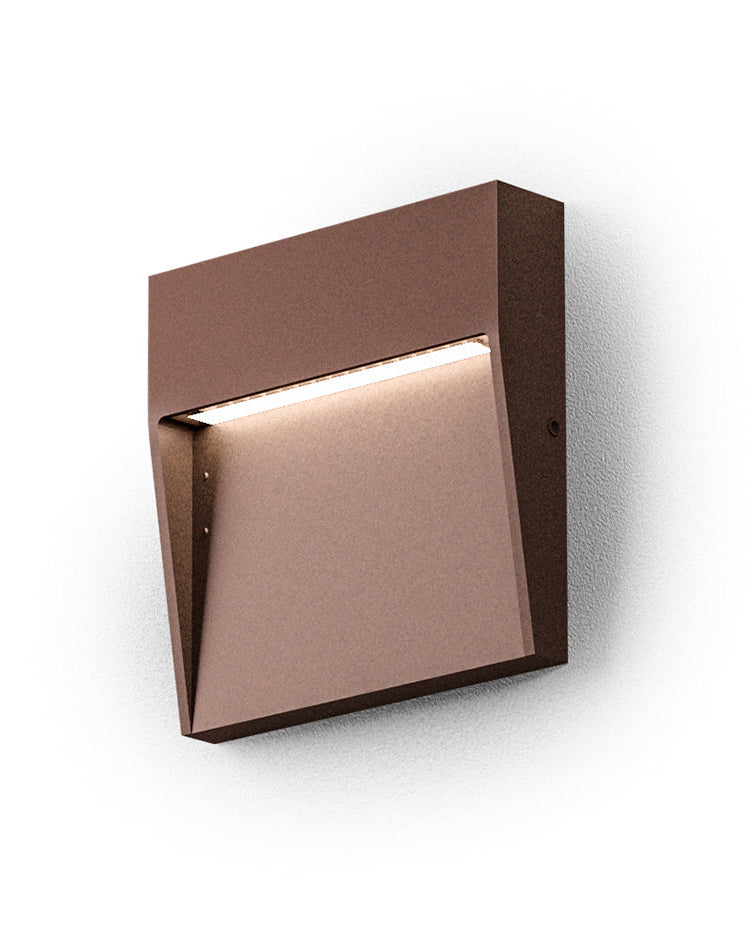 Segnapasso LED da esterno 3W 3000K/4000K IP65 antracite/bianco/marrone Marrone