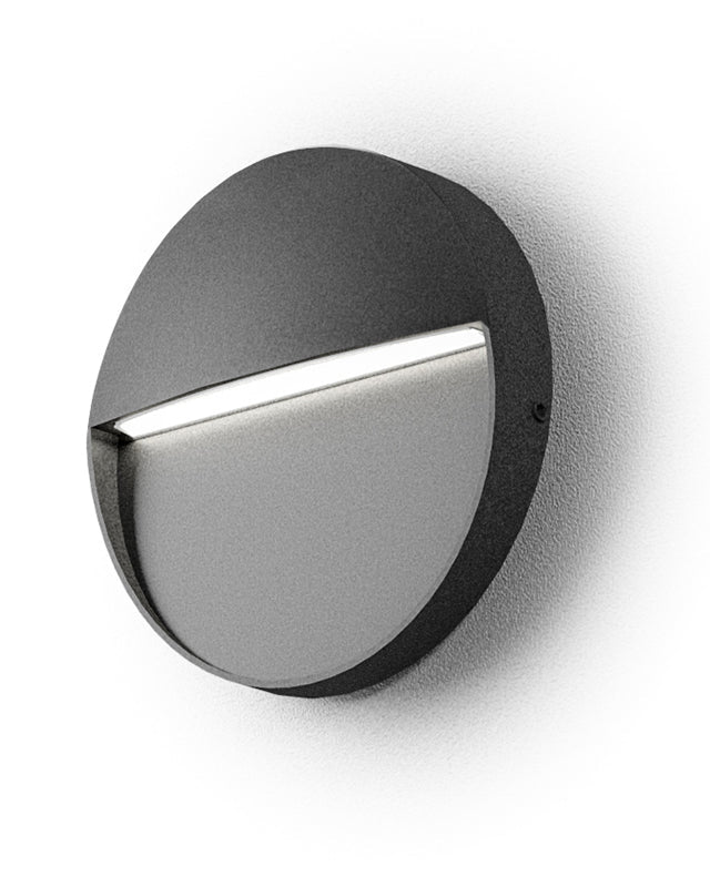 Segnapasso LED da esterno 3W 4000K IP65 antracite/bianco/marrone Antracite